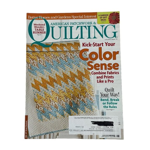 Better Homes & Gardens American Patchwork & Quilting Magazines Full Year 2012 - Picture 4 of 7